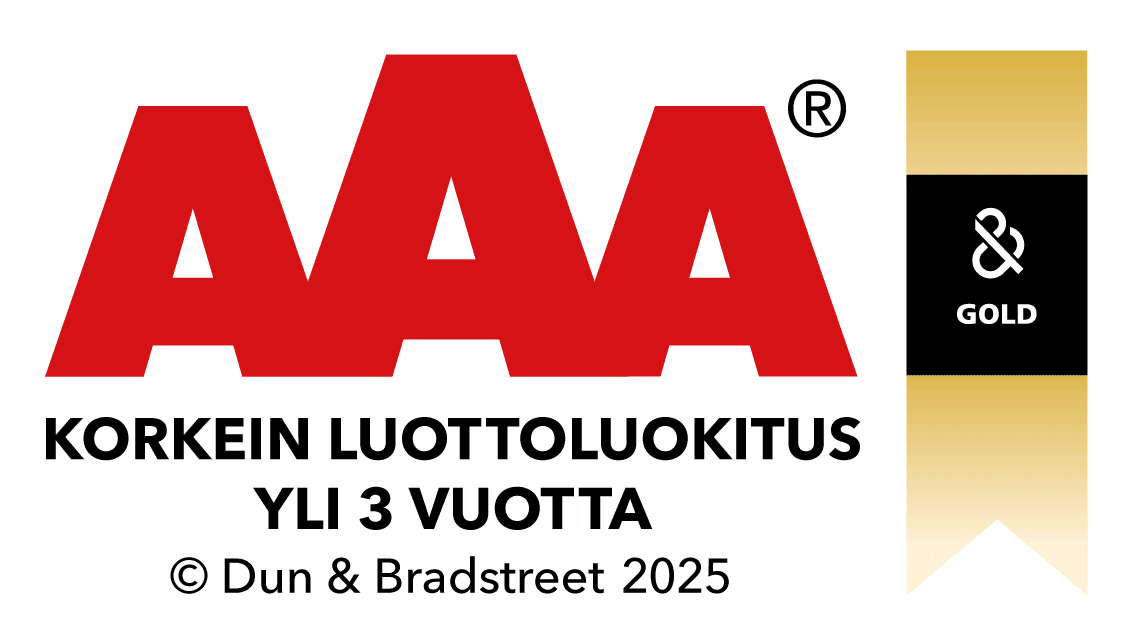 Korkein luottoluokitus vuodesta 2013